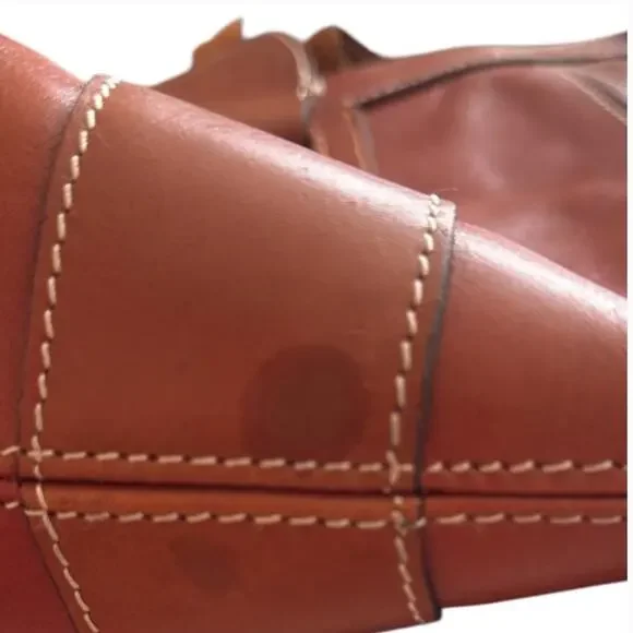 Patricia Nash Cognac Brown Leather Shoulderbag - Picture 5 of 5